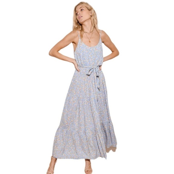 Lulu’s | Sunny Bliss Floral Tiered Maxi Dress Size XL NWT - Picture 1 of 11